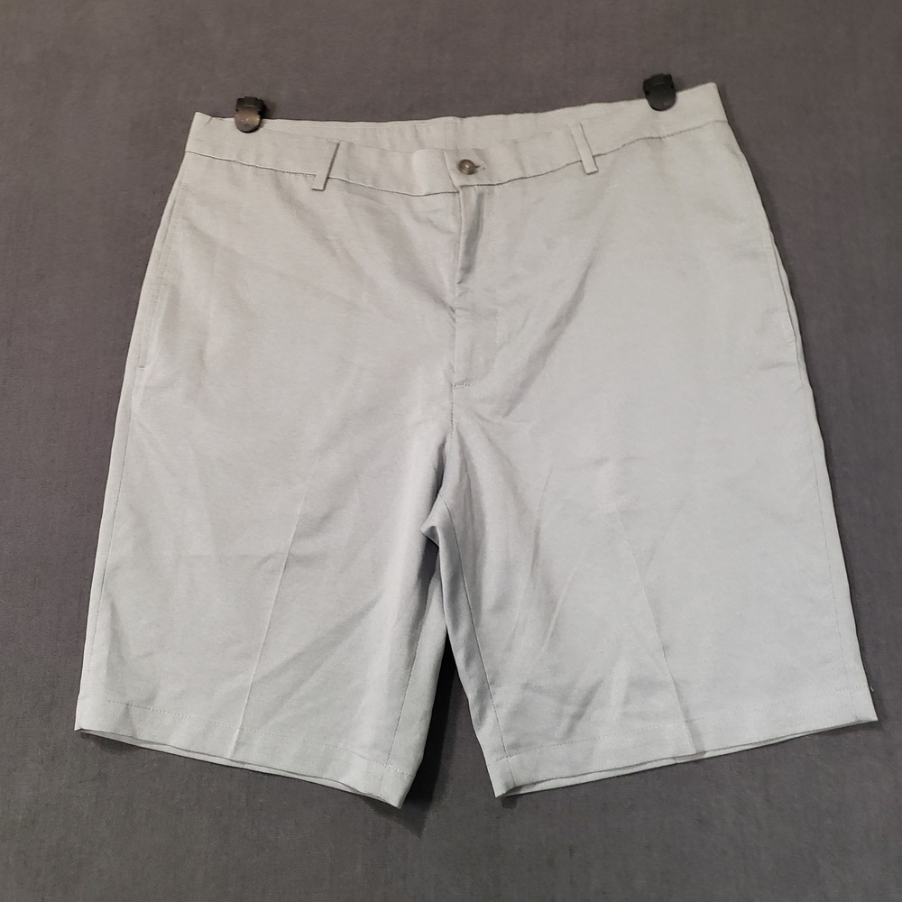 Walter Hagen Golf Shorts Mens 38 Gray Essentials Performance Stretch Flat Front